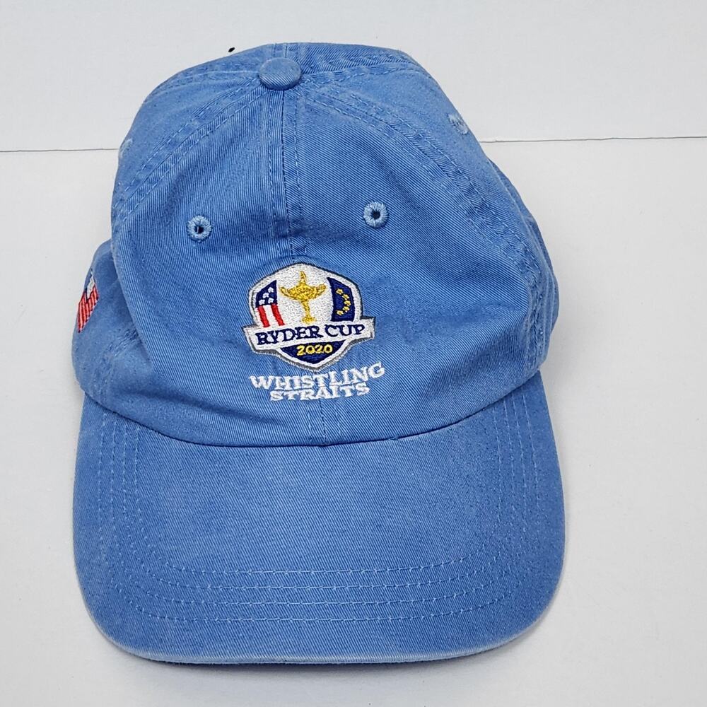 Ryder Cup Hat Cap Strap Back Whistling Straits Golf USA Flag Mens 2020 Kate Lord